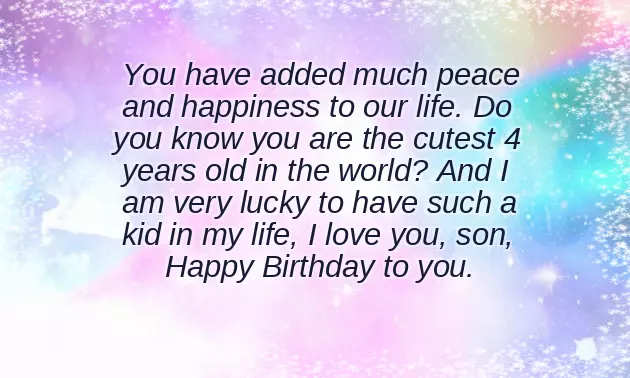 Birthday Wishes For 4 Year Old Baby Boy Birthday Wishes For 4 Year Old Baby Boy