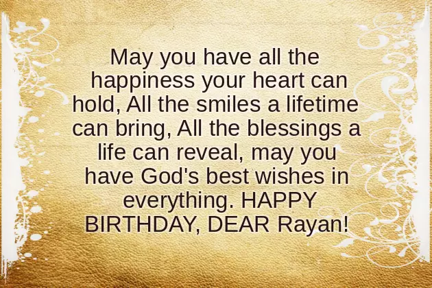 Happy Birthday To Rayan