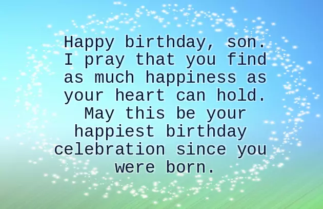 Birthday Wish To Son From Mom And Dad