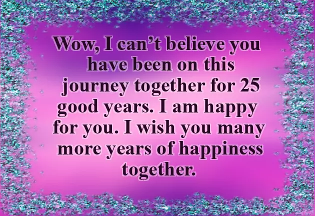 25Th Wedding Anniversary Wishes For Wife