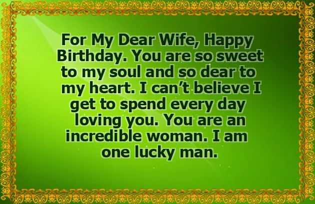 Happy Birthday My Lovely Wife Status