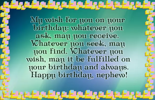 Happy Birthday Favorite Nephew Happy Birthday Favorite Nephew