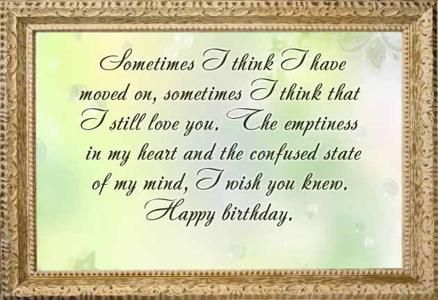 Happy Birthday Wishes For Ex Lover