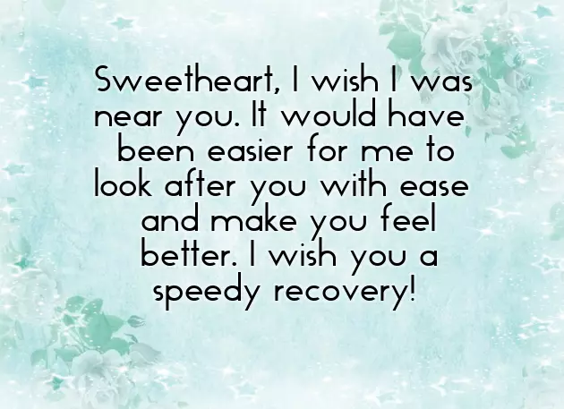 Get Well Message For My Love