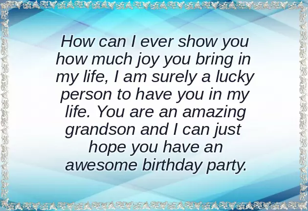 Birthday Wishes Quotes For Grandson