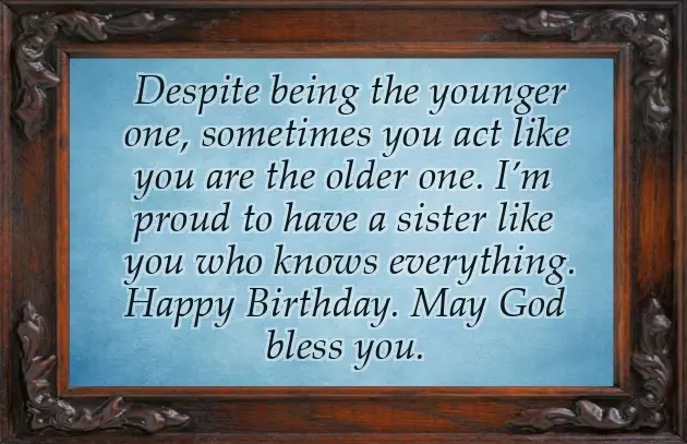 Birthday Wishes For Sister Simple