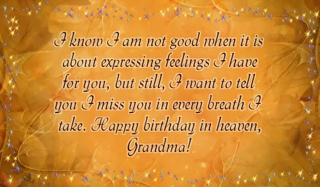 Birthday Wishes For Grandma In Heaven