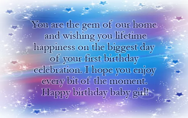 First Birthday Wish For Baby Girl First Birthday Wish For Baby Girl