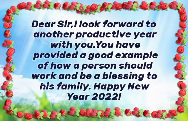 Happy New Year For Colleagues