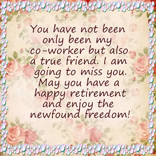 Retirement Messages For A Close Friend