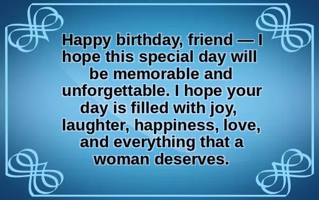 Best Birthday Wish For Friend Girl