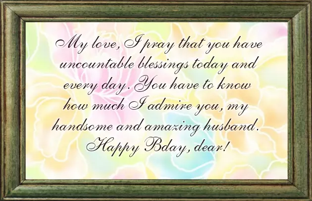 Birthday Wishes For Husband In Short