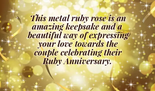 40Th Anniversary Gift For Parents