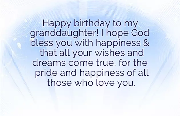 Christian Birthday Greetings For Granddaughter