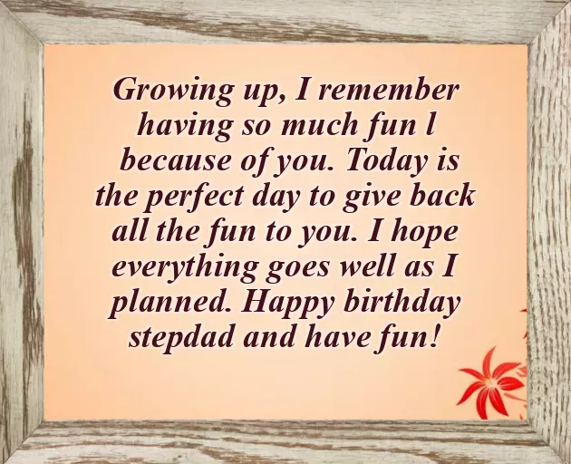Birthday Wishes For Stepfather