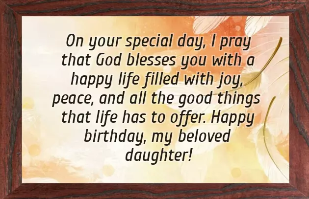 Happy Birthday To My Cute Daughter