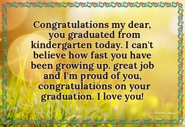 Kindergarten Congratulation Messages Kindergarten Congratulation Messages