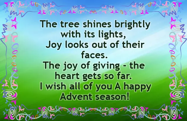 Advent Christmas Wishes