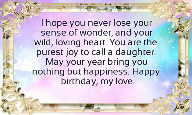 Birthday Wishes For 4 Year Daughter