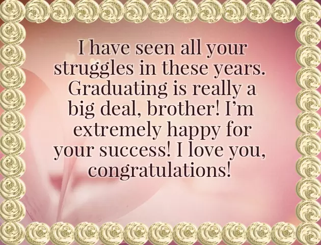 Congratulations My Dear Brother