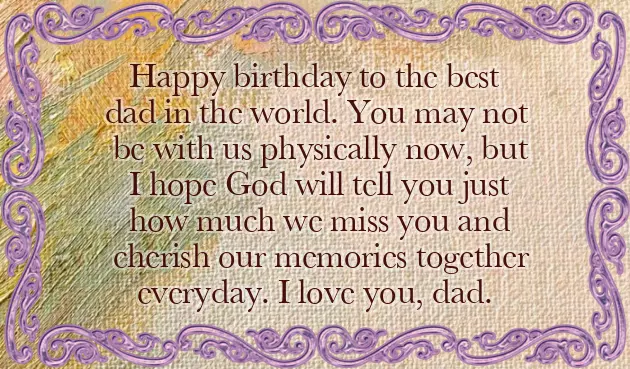 Late Papa Birthday Wishes