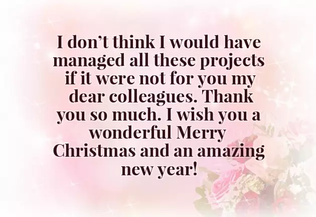 Merry Christmas Messages For Colleagues