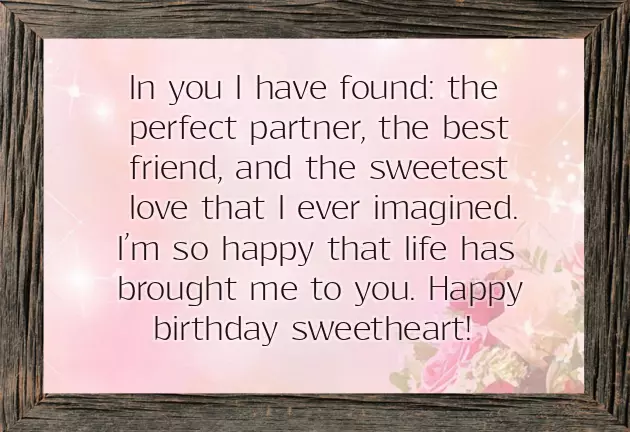 Short And Sweet Birthday Wishes For Wife