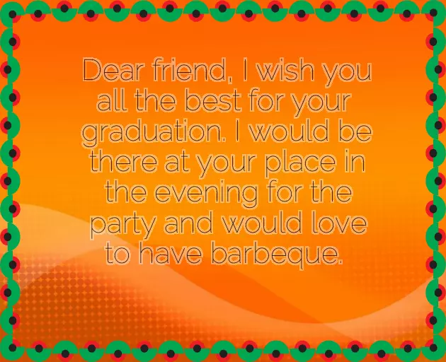 Graduation Letter To Friend Sample