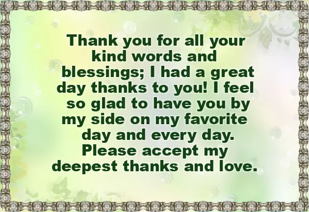 Thanks You Note For Birthday Wishes