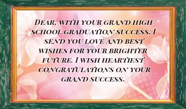 High School Graduation Congratulations
