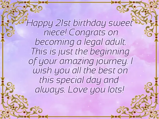Sweet Sixteen Birthday Wishes For Niece