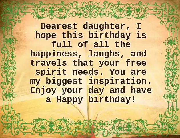Happy Birthday Sweet Daughter
