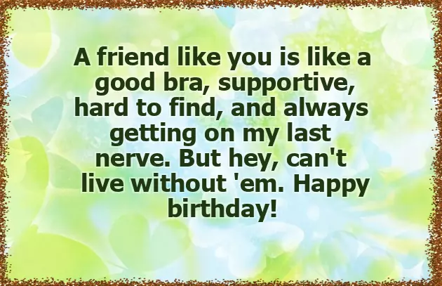 Funny Birthday Wishes For Best Friend Girl