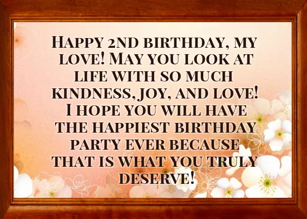 My Daughter Second Birthday Wishes