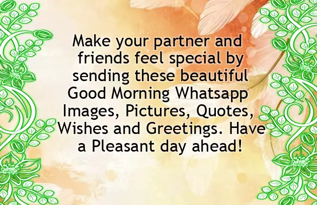 Good Morning Whatsapp Dp