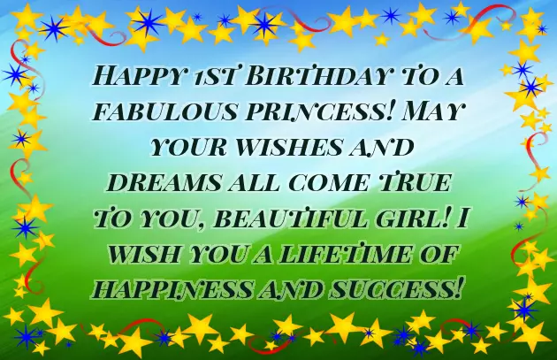 Birthday Wishes For A One Year Old Niece