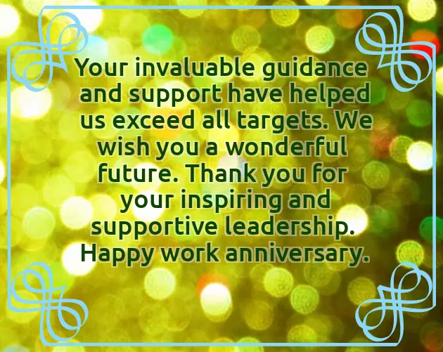 Congratulations To Coworker On Anniversary