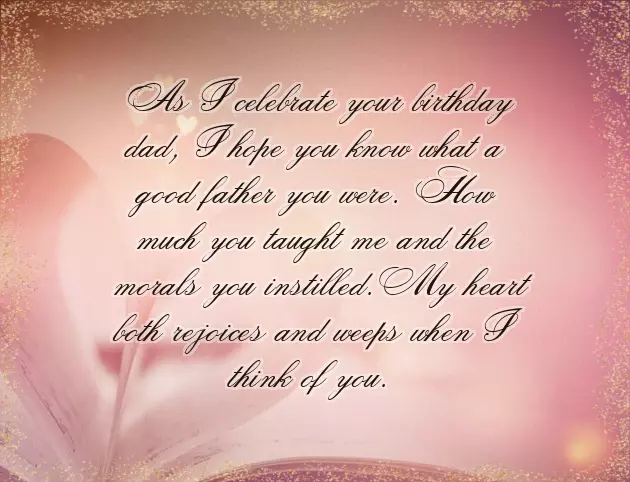 Birthday Quotes In Heaven For Dad