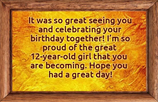 Happy 12Th Birthday Niece