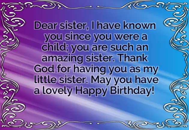 Special Sister Bday Quote