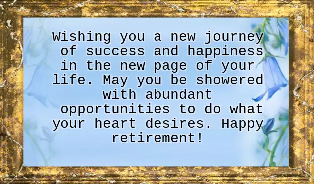 Retirement Wishes For Boss