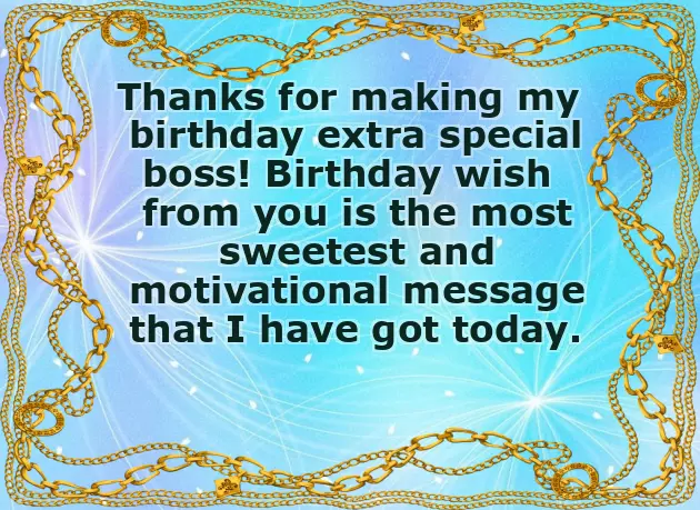 Birthday Text For Boss