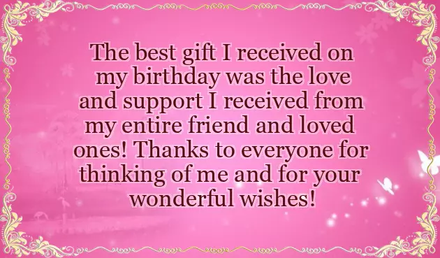 Quotes Thanking Friends For Birthday Wishes