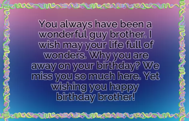 Happy Birthday Wishes Best Brother