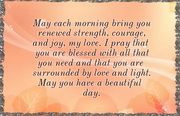 Morning Greetings For My Boyfriend