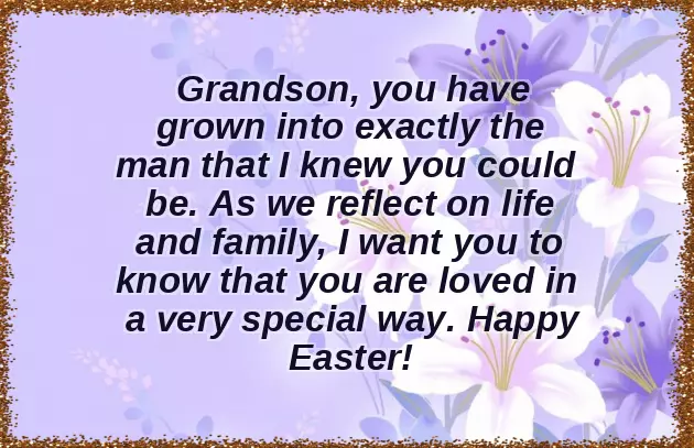 Easter Greetings For Grandson
