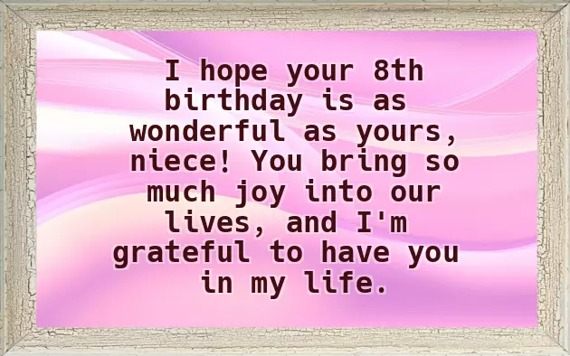 Birthday To My Niece