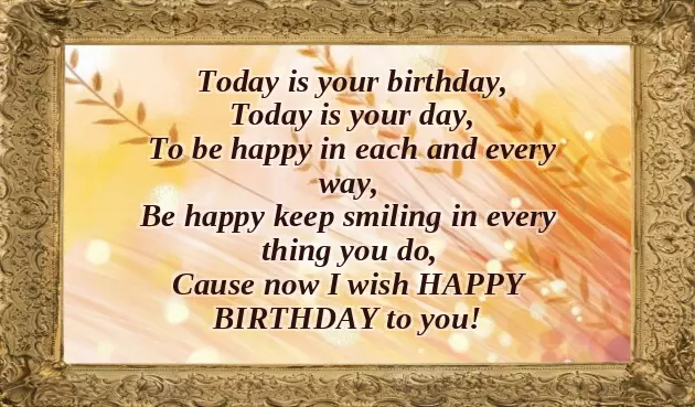 Short Poem For Birthday