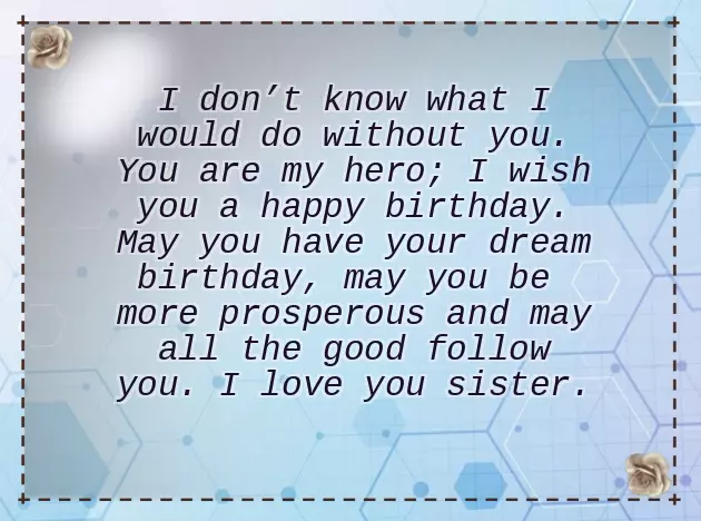 Birthday Wishes From Sister To Brother Birthday Wishes From Sister To Brother