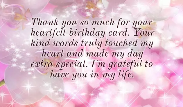 Thank You For Your Warm Wishes And Greetings